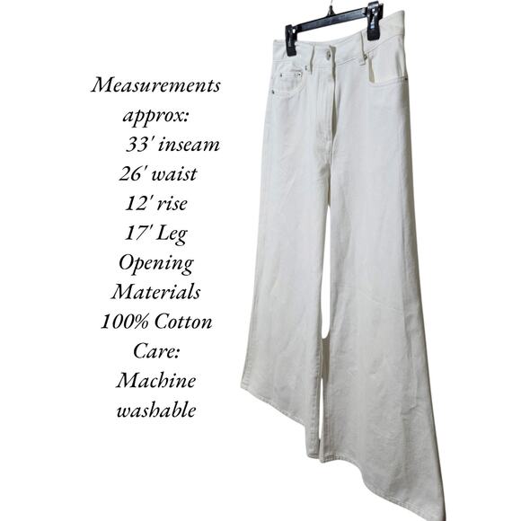 NEW Ronny Kobo Womens Wide Leg 70’s Flare Jeans Size 26 Stone Wash High Waist - Picture 3 of 9